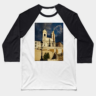 Spanish Steps Rome Baseball T-Shirt